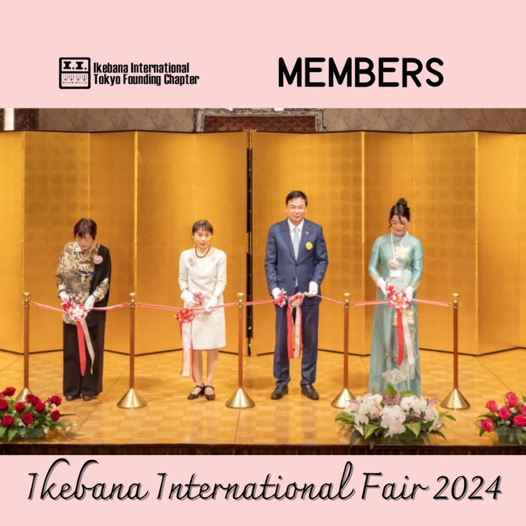 *members Ikebana International Fair 2024 Opening Ceremony